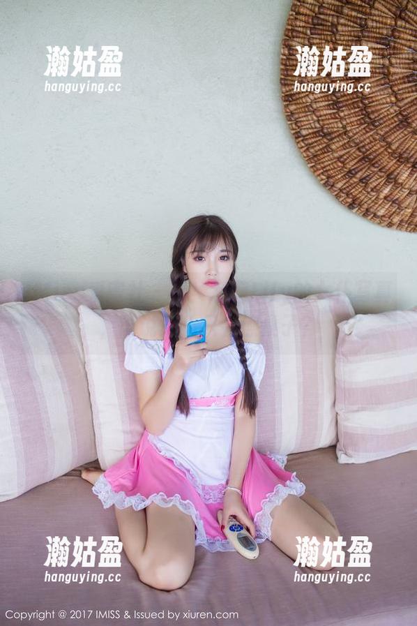 IMiss爱蜜社 - 看！莉莉Lily的女仆写真，谁说女仆只会擦桌子？